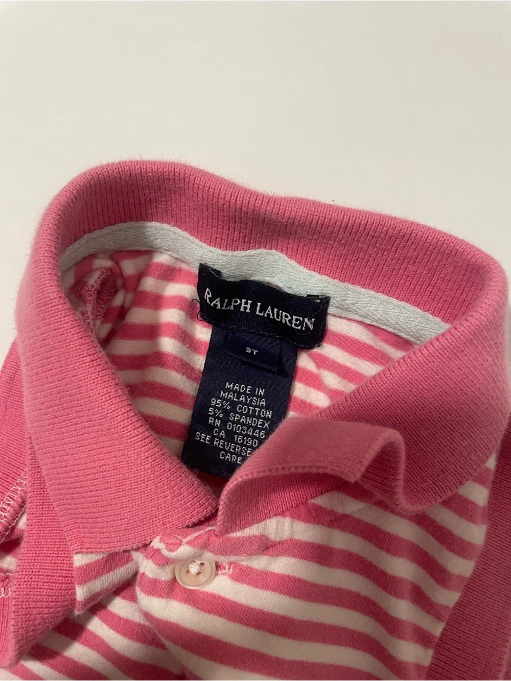 Ralph Lauren Pink & White Striped Polo Dress Preppy Golf Classic Luxury